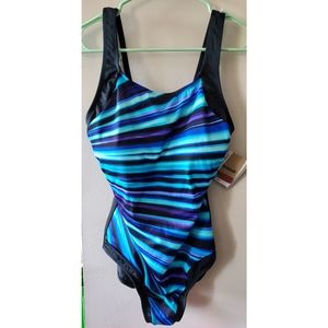 Blue Size 14 Reebok One piece Swimsuit - Swim sport fashion-